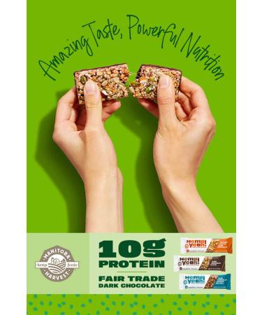 Buy Manitoba Harvest Hemp Yeah! Dark Chocolate Cacao Protein Bars - 12 Pack (1.59 oz Each) - Healthy Snack Option - Buy Online on GoSupps.com