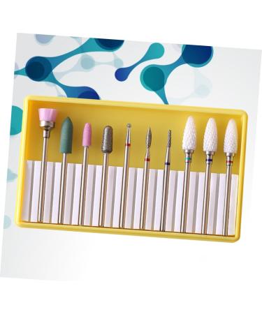 1 Set manicure drill bits nail grinding head nail for beginners nail grinding polisher Nail File Drill Bits Grit Gel Nails Bit electrical tools pedicure Nail supplies - Buy Online on GoSupps.com