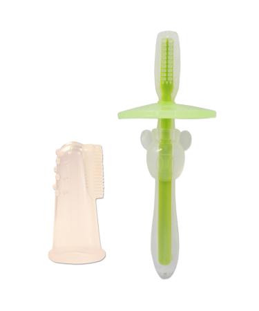 Baby finger toothbrush and first silicone toothbrush