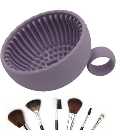 Brush Cleaner Pads Makeup Brush Cleaner Bowl Silicone Make Up Cleaner Portable Washing Cosmetic Bowls Easy To Clean Makeup Brush Bowls Brush Washing Bowl For Girls Fast Make Up Cleaning Lavender - Buy Online on GoSupps.com