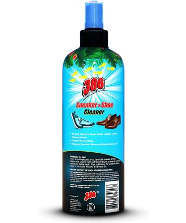386 Professional Strength Shoe Cleaner 16 Fl Oz | Multipurpose Unscented Sneaker & Boot Cleaner for Dirt Stains & Sports Gear Safe for Pets & Humans - Buy Online on GoSupps.com