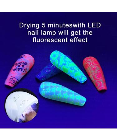 8ml Soak Off Print Gel Steel DIY Manicure Yellow Fluorescent Stamping Gel Template Transfer(23) - Buy Online on GoSupps.com
