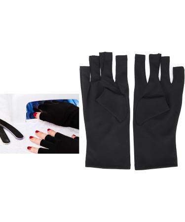 1 Pair Nail Art Protection Gloves Anti UV Glove LED Nail Art Curing Lamp Protection Glove Manicure Protection Glove Skin Care Glove (Black) - Buy Online on GoSupps.com