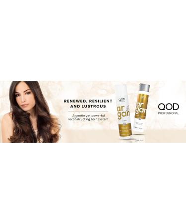 Qod Professional Argan Moisture & Shine Shampoo + Conditioner (300ml+300ml) - Buy Online on GoSupps.com