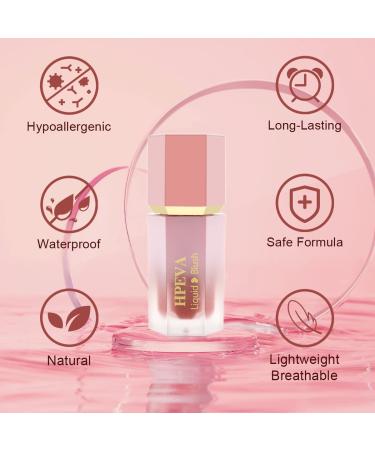 Matte Liquid Blush for Cheeks - Long-Lasting Hypoallergenic Formula in Lucky (03) Shade - Ideal for Mature and Dark Skin Tones - Buy Online on GoSupps.com