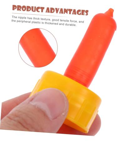 POPETPOP 20 Pcs Goat Pacifier Cow Pacifier Sheep Milk Bottles Pacifier Lamb Feeding Bottle 3X3X6CMx2pcs Redx2pcs - Buy Online on GoSupps.com