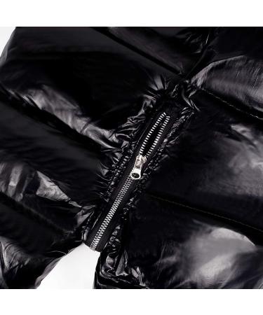 Baby Snowsuit Hooded Romper Down Skisuit | Warm Winter Outfit | Boys Girls 12-18 Months Black - Buy Online on GoSupps.com