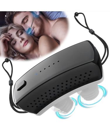 Anti-Snoring Device,Electronic Snore Stopper, Easy to Use and Quick Results, Portable & Waterproof,Specially Provided for People with Sleep Problems,Black