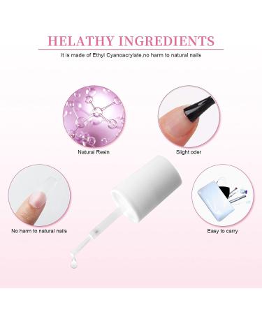Magic Armor Super Strong Nail Glue for Acrylic, Press On & Fake Nails - Long Lasting & Quick Drying Gel Formula - 1PCS - Buy Online on GoSupps.com