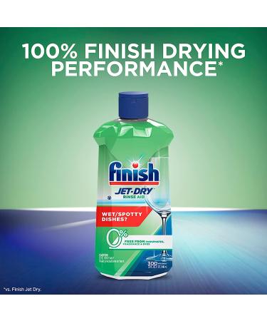 Finish Jet Dry Rinse Agent - Liquid Green 0% - 32 oz - Shine and Protect Your Dishes - Buy Online on GoSupps.com