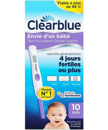 Clearblue Digital Ovulation Test - 10 Units (4 Days of Detection) | Accurate Fertility Tracking - Buy Online on GoSupps.com