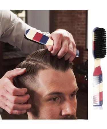 DEZP 2 PCS Sleek Bun Brush & Beard Comb - Nylon Wool Brush for All Beard Balms & Oils | International Shipping - Buy Online on GoSupps.com