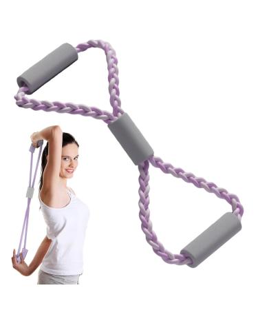 Figure 8 Resistance Band - Resistance Bands For Arms | Arm Resistance Bands | Back Workout Equipment | Arm Exercise Bands Tension Ropes | Fitness Pulling Rope With Padded Handles For Arms Chest Expan