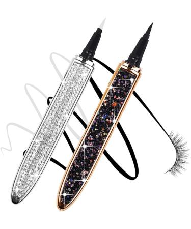 SKISUNO 4 Pcs Diamond Eyeliner Eye Grooming Cosmetic Accessories Eye Beauty Pens Gold Eyeliner Black Silver - Buy Online on GoSupps.com