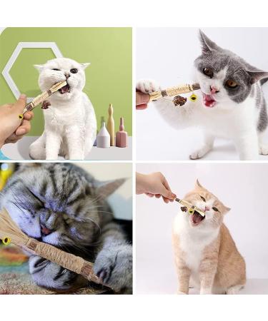 Tuibeidamai Matatabi Catnip Sticks Set - 4pcs Cat Teeth Cleaning Toys for Biting Chewing & Play - Buy Online on GoSupps.com