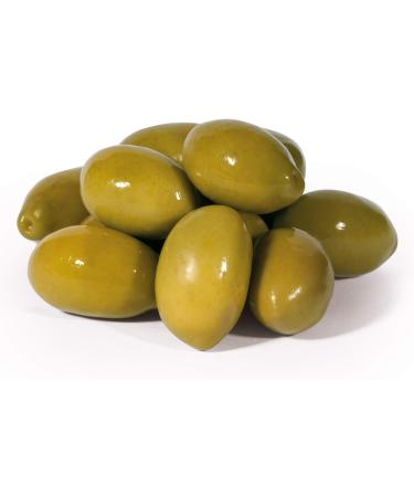 Greek Green Olives with Oregano | 1kg Vacuum-Sealed | Traditional Chalkidiki Variety |Key in The Mediterranean Diet | Loaded with Important Nutrients and Antioxidants| No Preservatives - Buy Online on GoSupps.com