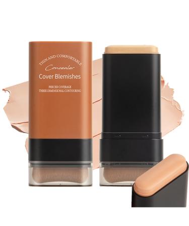 Hydrating Lightweight Foundation Stick with Brush Multi-use Foundation Stick Makeup Eraser Foundation Stick Cream Natural Matte Foundation Nude Long-Wearing Lightweight Balance&even Complexion (04# small) 04# 19.99 ml (Pack of 1)