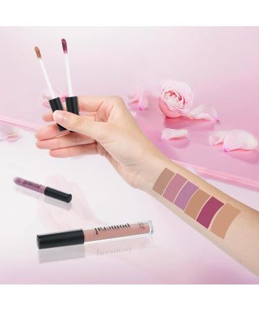 6 Color Matte Lip Gloss Set | Velvet Moisturizing Waterproof Lip Glaze | Long Lasting Nude Tint Liquid Lipstick Kit - Buy Online on GoSupps.com
