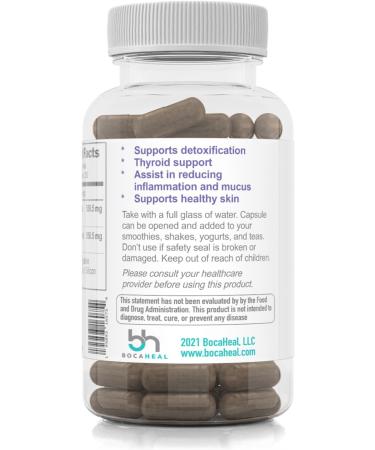Purple Seamoss + Bladderwrack Seaweed Capsules - 2202mg Complete Nutrient Profile Wildcrafted & Wildharvested Made in the USA Rich in Minerals 60 ct - Buy Online on GoSupps.com