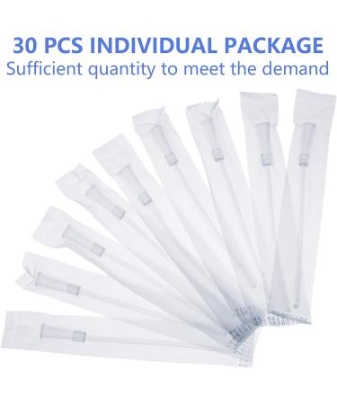 Nuanchu White PVC Replacement Tube Kit - 30 Clear Colon Tubes with Flexible Rounded End for Smooth Insertion - Ideal for Men & Women - FR12 - Buy Online on GoSupps.com