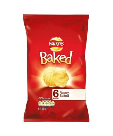 Walkers Walkers Oven Baked Crisps Ready to Eat (6 x 25g) Pack of 2
