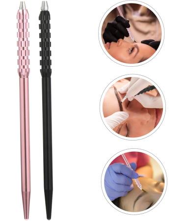 Beavorty 4 Pcs Embroidery Pen Eyebrow Pen Eyebrow Microblading Pen Permanent Eyebrow Pen Fogging Tool 1 count (Pack of 1) Black Pinkx2pcs - Buy Online on GoSupps.com