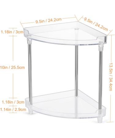 Argox 2-Layer Transparent Bathroom Organizer | Countertop Storage Solution for Bathroom Finishing | Under Sink Storage Shelf for Bathroom Essentials - Buy Online on GoSupps.com
