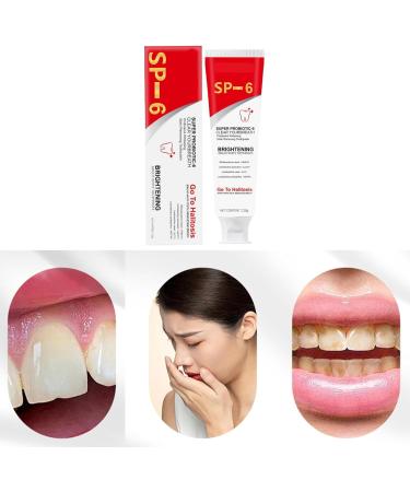  G n rique Pack of 2 S-P-6.2g Probiotic Whitening Toothpaste Ultra Whitening Probiotic Ultra Whitening Probiotic Deep Cleaning Removes Dental Spots - Buy Online on GoSupps.com
