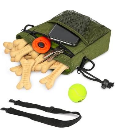Tripolaco Treats for Dogs - Multifunctional Training Feed Bag with Feces Dispenser - Spacious Gassi Pocket for Walks & Training - Green - Buy Online on GoSupps.com