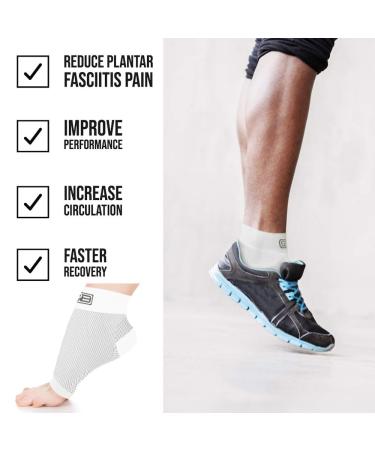 Go2 Compression Socks for Plantar Fasciitis Relief - Ankle Support Sleeve (Solid Nude Small) | International Shipping Available - Buy Online on GoSupps.com