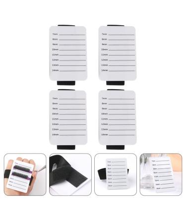 FRCOLOR 12 Pcs Acrylic Eyelash Holder - Portable Eyelash Extension Tray & Grafting Pallet (8x5.5cm) - Ideal for Professionals - International Shipping Available - Buy Online on GoSupps.com