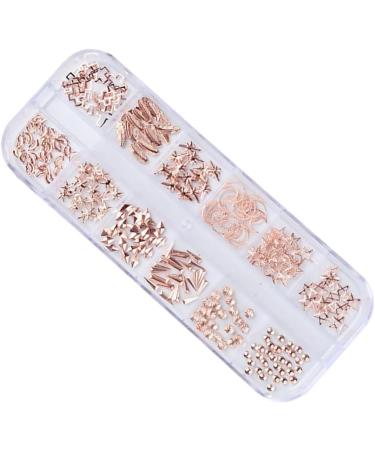 FRCOLOR 3 Boxes nail tools nail art decoration nail accessories nail decorations for nail art manicure tools rose gold decorations nail art ornaments nail art rivet boxed 3d - Buy Online on GoSupps.com