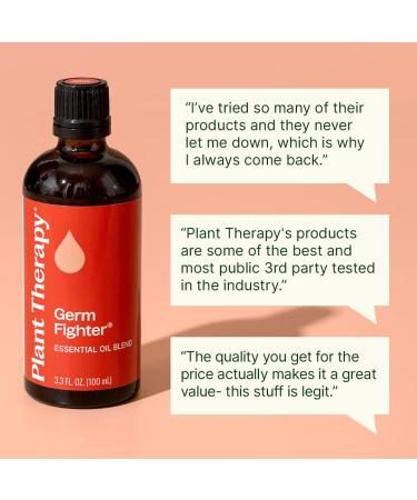 Plant Therapy Germ Fighter Essential Oil Blend 100% Pure Undiluted Natural Aromatherapy Therapeutic Grade 100 mL (3.3 oz) - Buy Online on GoSupps.com