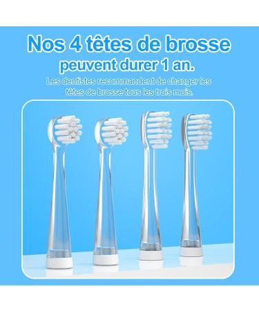 Buy Seago SG513 Electric Toothbrush for Kids 6 Months to 4 Years | LED Light Smart Timer Waterproof IPX7 - Light Blue - Buy Online on GoSupps.com