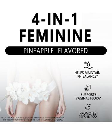 Yalei 4-in-1 Nuora Premium Feminine Balance Gummies & PH Balance Gummies for Women - Immune Support & Healthy Odor & Flora - Vegan Non-GMO - Hawaiian Pineapple 60 Count - Buy Online on GoSupps.com