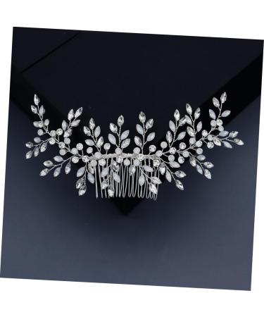Angoily Bride Hair Clip Vine Side Comb Leaf Crystal Hair Jewelry Crystal Clip Comb Bridal Hair Clip Crystal Headpiece Bridal Hairpin Comb Tiara Bridal Hair Accessory Wedding Hair up - Buy Online on GoSupps.com