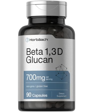 Horb ach Beta Glucan 1 3D 700 mg | 90 Capsules | Beta 1,3 1,6 D Glucan | Non-GMO Gluten Free Supplement