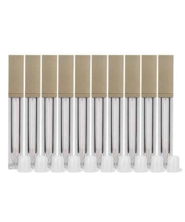 HOSEONFN for lip gloss tube plastic nontoxic ecofriendly leakproof design soft brush head portable 10 pack
