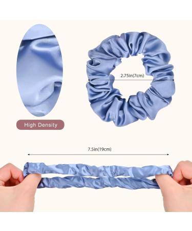 Lolalet 8-Piece Silk Scrunchies - Premium Satin Hair Ties for Women & Girls | Soft Elastic Ponytail Holders in 8 Colors - Hair Jewelry - Buy Online on GoSupps.com