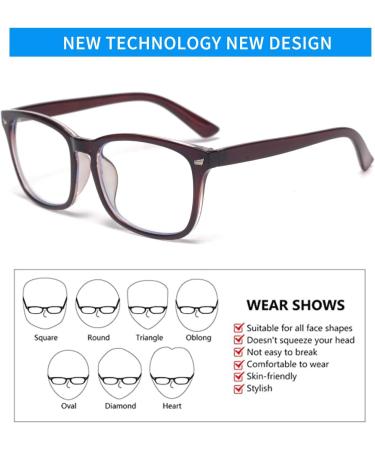 Lightweight Fashion Square Reading Glasses for Men & Women | Anti Headache/Eye Strain | NO.8082 Black 1.0x | International Shipping - Buy Online on GoSupps.com