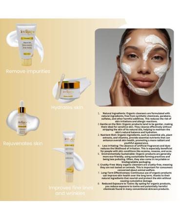 Exclusive Skincare Set: Cleanser Serum Essence Cream & Eye Cream for Radiant Glowing Skin - Ultimate 4-Step Natural Beauty Routine - Buy Online on GoSupps.com