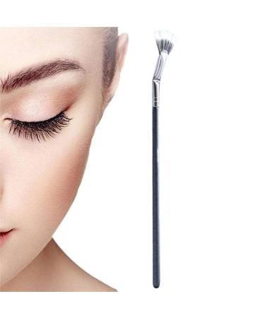 Bent Lash Fan Brush | 120 Degree Angled Eyelash Definer Fan Brush - Eyeliner Detail Brush Makeup Brush Lash Wand Brush Fan for Natural Lifted Effects and Enhance Lower Lashes Tmay Sector