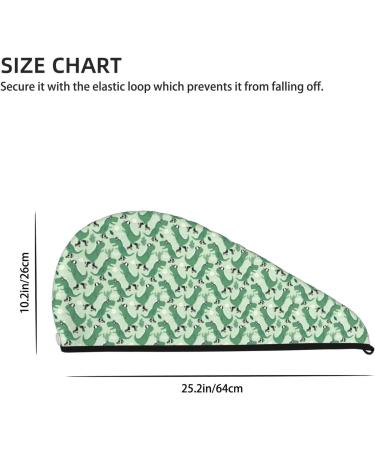 Quick-Dry Dinosaur Roller Skater Hair Towel Wrap | Soft Towel Turban for Effortless Hair Drying - Buy Online on GoSupps.com