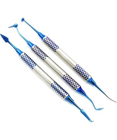 Lmeili 6pcs Dental Composite Filling Instruments Set - Restoration & Contouring Tools | Thick Grip Dental Tools for Professional Use - Buy Online on GoSupps.com