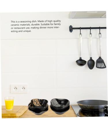 Alipis 4pcs Sauce Dish Sauce Seasoning Plate Dish Plate Barbecue Sauce White Ceramics Three-Dimensional 9X9X4CM White - Buy Online on GoSupps.com