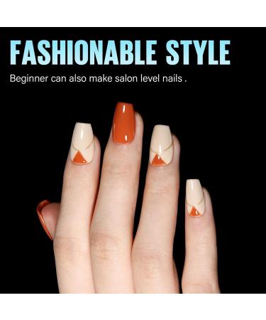 Tomicca Ballerina Short Nail Tips - 192 Pieces Pre-shaped Half Matte Gel & Acrylic Full Cover Tips 12 Sizes for Stunning Nail Art - Buy Online on GoSupps.com