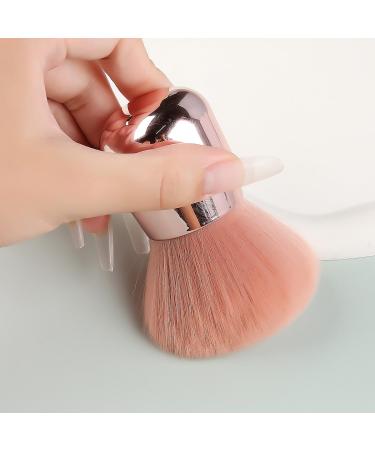 Nail Duster Brush - Rose Gold Soft Hair Tool for Acrylic Nails & Makeup | Glitter Powder Remover & Manicure Accessories - Buy Online on GoSupps.com