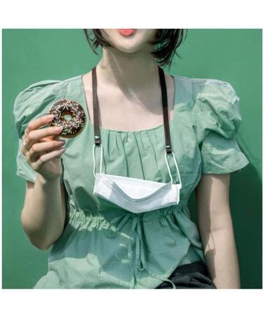 HUIZorbit Adjustable Mask Lanyard Kids Adults Ear Protection Mask Strap Holder with Buttons (6PCS-Dark Yellow) - Buy Online on GoSupps.com