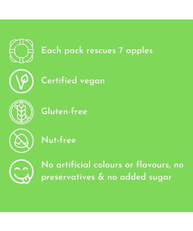 Squished Apple Fruit Balls | 2 x 150g Resealable Pouches | Sustainable Snacking Air-dried Fruit | Gluten-Free | Vegan | Healthy Snacks To-Go for Adults and Kids | 21 Mini Balls per pouch - Buy Online on GoSupps.com