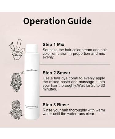  Grgowe Brown-Nourishing Hair Colour Cream Vegetable Hair Colour Dye Instant Shampoo Fast Coloring Uniform Grey Hair Coverage Suitable for All Hair Types - Buy Online on GoSupps.com